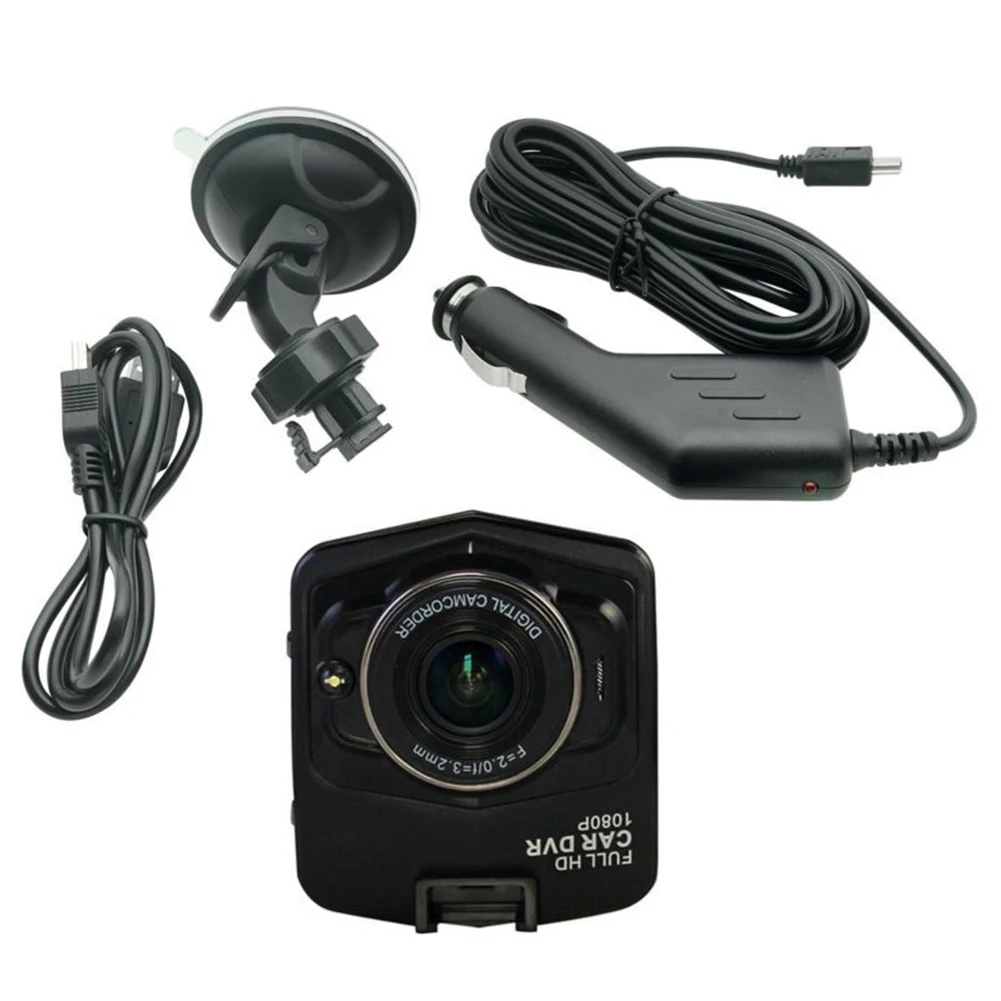 Мини-видеокамера 140 градусов широкоугольный мини Автомобильный видеорегистратор камера Full HD 1080P рекордео для видеорегистратора g-сенсор ночного видения - Цвет: Черный