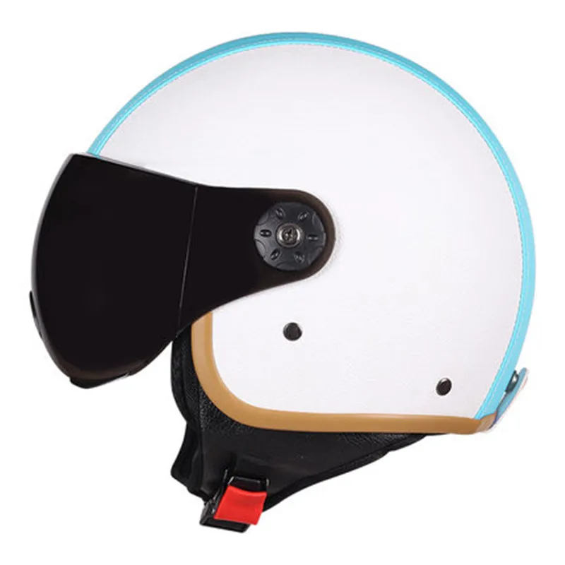 Ретро Cruiser moto rcycle шлем Chopper 3/4 с открытым лицом винтажный шлем moto Casque Casco moto cicleta Capacete шлемы пилотов