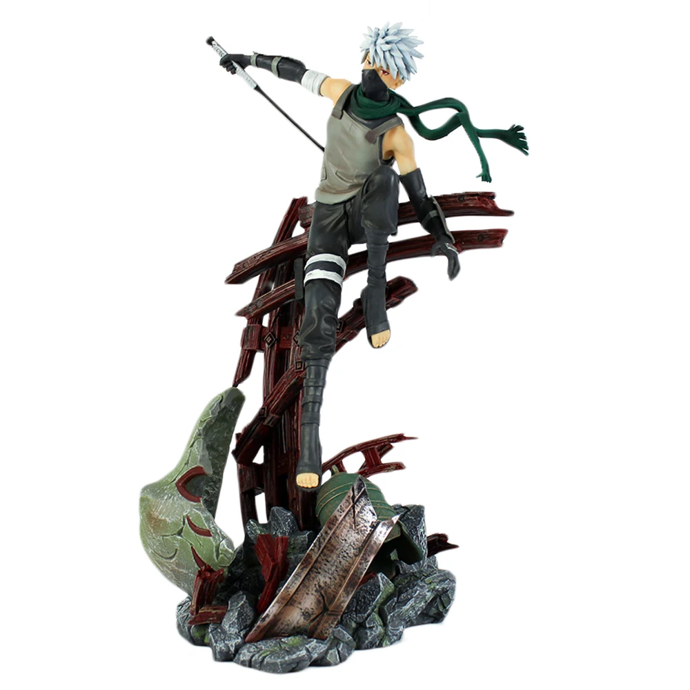 

Naruto Shippuden Anime Model GK Action Figure Kakashi Statue Toys Movable 34CM PVC Figma Movie Doll Gift
