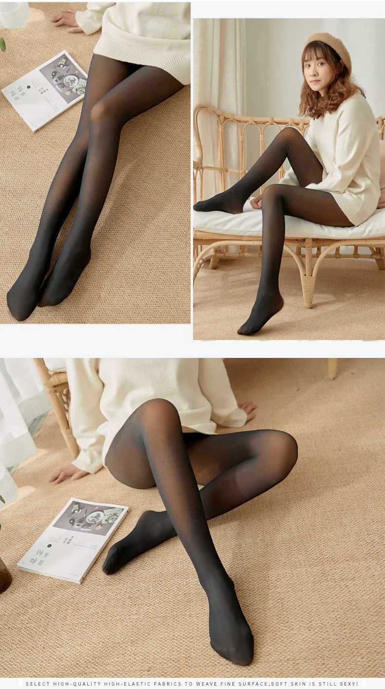 SVOKOR Winter Velvet Leggings for Women Warm Pants High Waist Sexy Legging Elastic Keep Warm Pant Winter Clothes