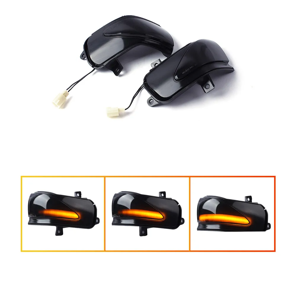1Pair Lens Dynamic Side Mirror Turn Signals for Honda Fit Jazz 2009