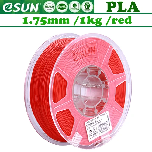 Нить для 3d принтера ESUN PETG PLA нейлоновая нить 1,75 мм 1 кг 340 м/много цветов/RU - Цвет: PLA Red