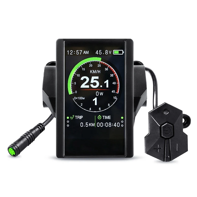 Electric Bicycle P850C Full Color LCD Display Speedometer Display For  Bafang BBS01B BBS02B BBSHD Mid Drive Motor|Outdoor Fitness Equipment| -  AliExpress