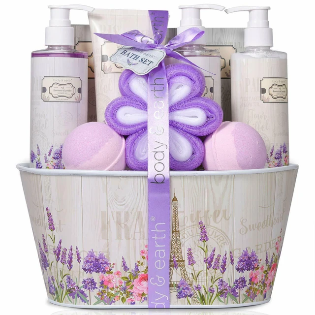 Lavender Spa Day Gift Basket