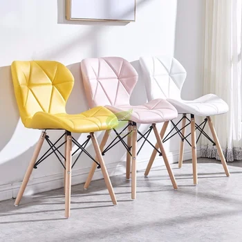 

Nordic Dining Chair Lazy Bedroom Book Table Chair Back Stool Reception Computer Simple People Use Chairs