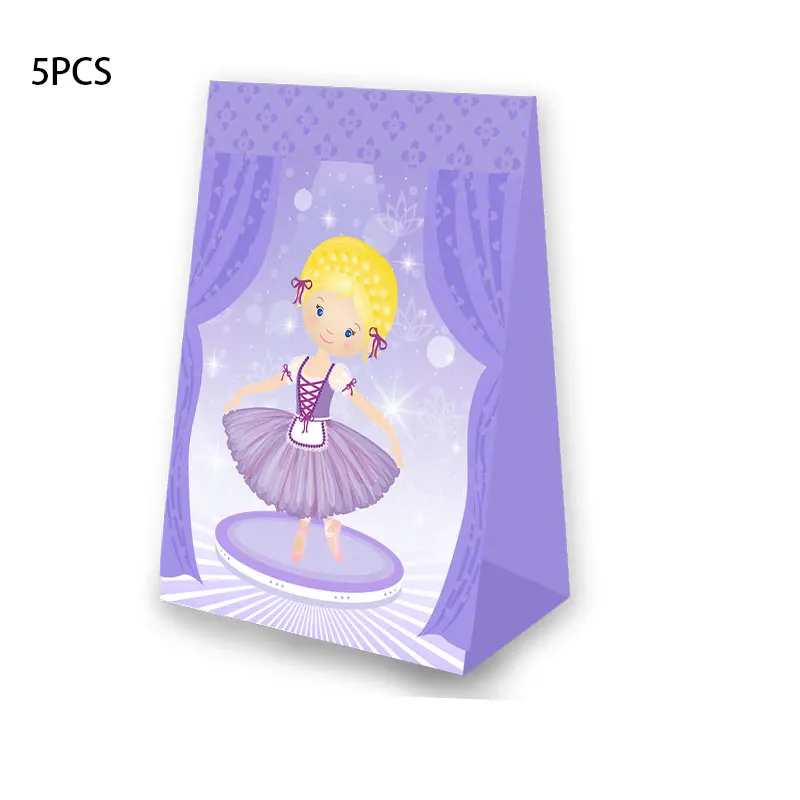 Ballerina theme Party Favor Popcorn Box Candy Box Gift Box Cupcake Box Birthday Party Supplies Decoration Party Suppli