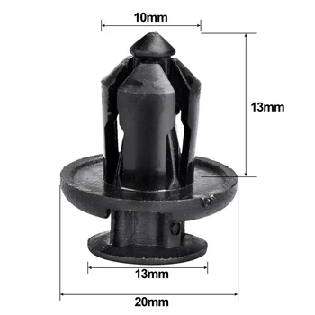 

Rivet Car Clips Black Nylon Front Rear Bumper Retainer For Honda Accessories