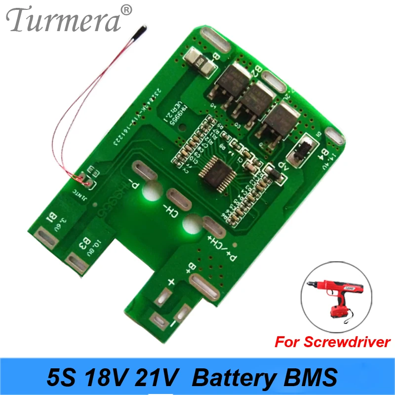 

5S 18v 21v 20A 18650 Li-ion Lithium Battery BMS for Screwdriver Shura Charger Protection Board fit for dewalt