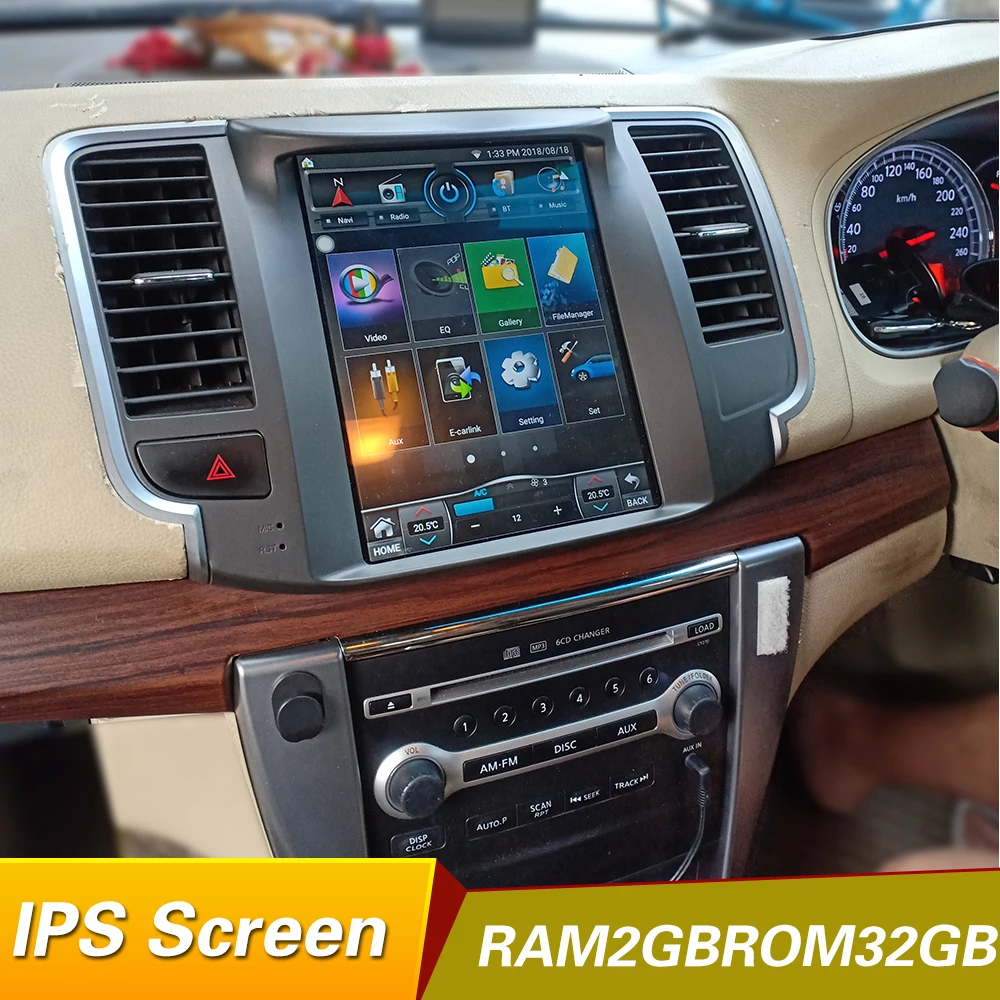  Android 6.0 RAM2GB Quad core Android 1024*600 9.7inch Car GPS Navigation for Nissan teana J32 2008-