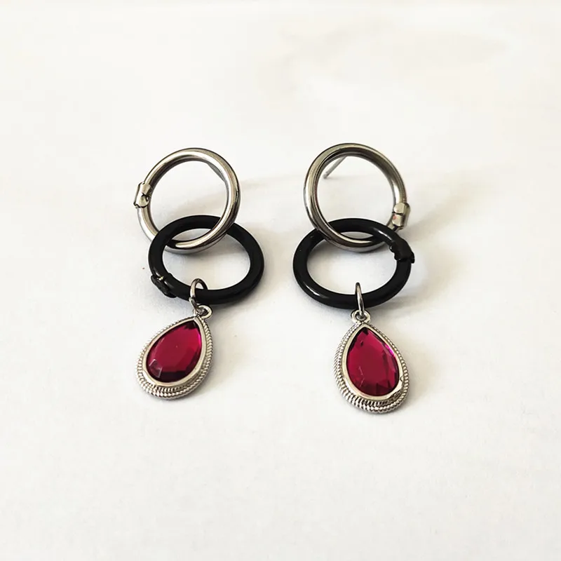 Модные женские маленькие серьги-гвоздики, серебряные, розовые, золотые, черные, из нержавеющей стали, Круглые двойные круглые серьги в виде медведя, ювелирные изделия