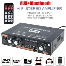 2020 Mini Bluetooth 5.0 Digital Amplifier Hifi Stereo Wireless Bluetooth 5.0 HiFi Power Amplifier Digital Amp USB Car Sound Card