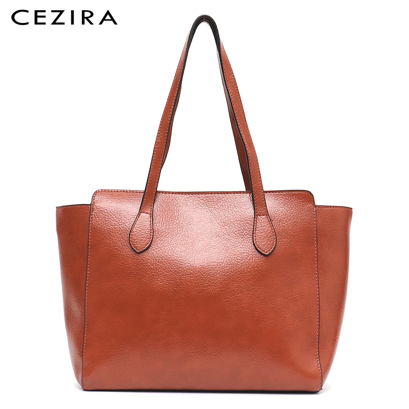 

CEZIRA New Luxury Vegan Leather Shoulder Bag For Women High Quality PU Fashion Ladies Casual Tote Handbag Female CrossBody Bolsa