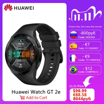 

HUAWEI Watch GT 2e Smart Watch 100 Sport Mode Blood Oxygen 1.39'' AMOLED 14 Days Battery 5ATM Waterproof Heart Rate Tracker GT2e