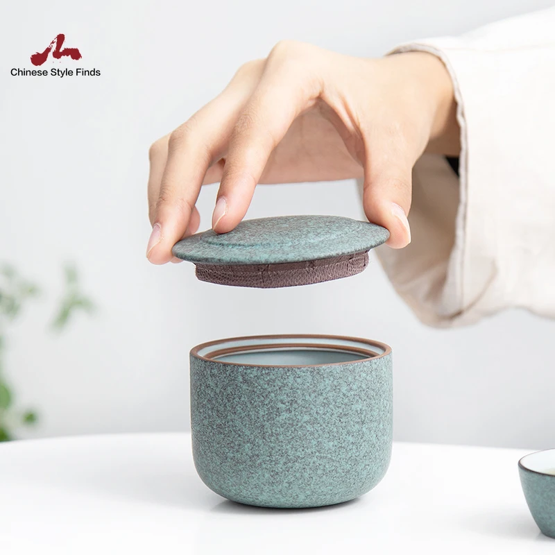 Tea Set Ceramic Caddies Green Canisters Chinese Accessories | Дом и сад