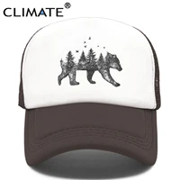 Parametrów klimatycznych las niedźwiedź czapka typu Trucker polowanie czapka myśliwska kapelusz Hip Hop mężczyźni kobiety kapelusz czapka z daszkiem czapka z daszkiem fajne lato czapki z siatki