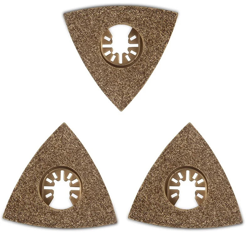 3PCS Carbide Oscillating Tool Saw Blades Kits Tile Grout Removal Universal Multi Tool Saw Blades