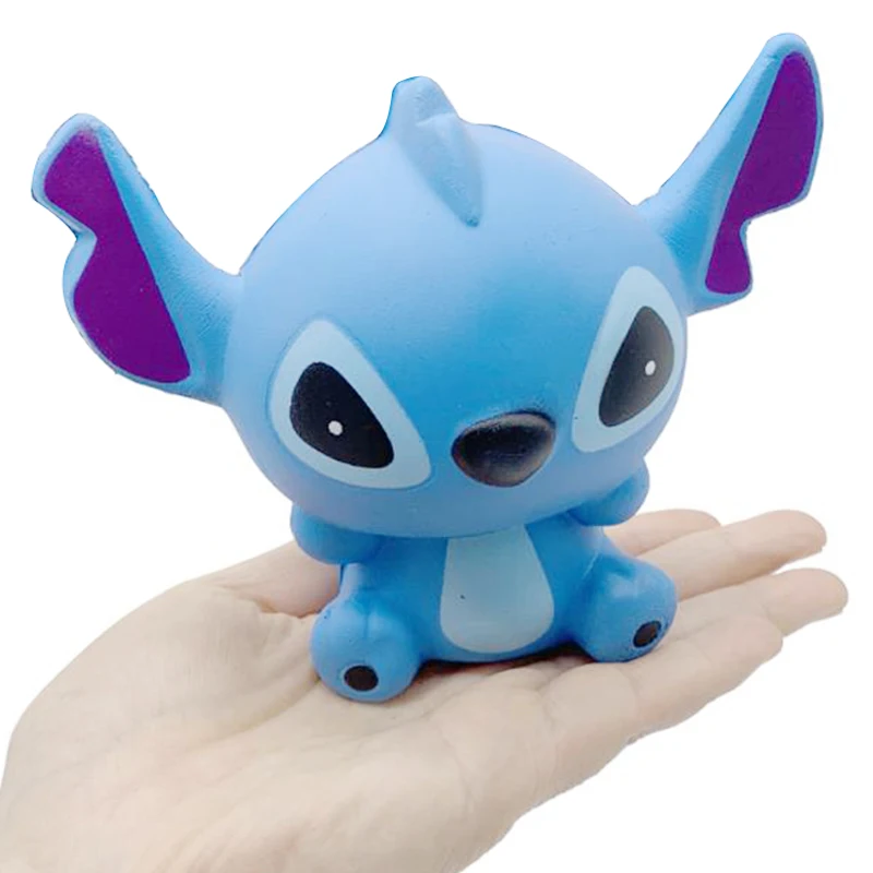 Сжимаемые игрушки Jumbo Kawaii Stitch медленно восстанавливающие форму сладкий