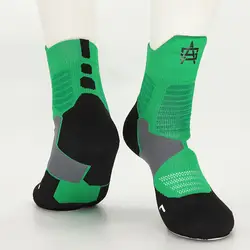 Взрослые Размеры, носки до середины икры Giannis Antetokounmpo, зеленые супер элитные мужские спортивные баскетбольные летние спортивные носки