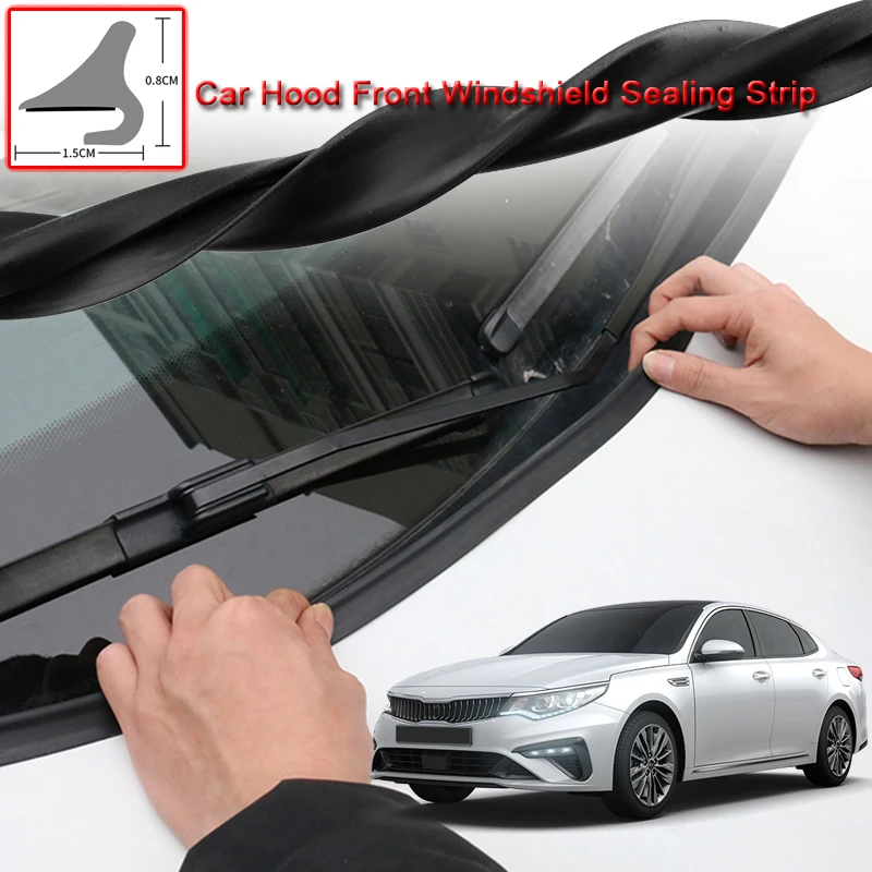 

For Kia K5 2014-2020 DIY 1.8M Car Seal Strip Windshied Spoiler Filler Protect Edge Weatherstrip Strips Sticker Auto Accessories