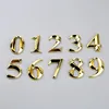 Gate Digits 0 to 9 Plastic Number Tag Numeral Door Plaque House Drawer Sign Plating Hotel Home Drawer Sticker Address Door Label ► Photo 1/6