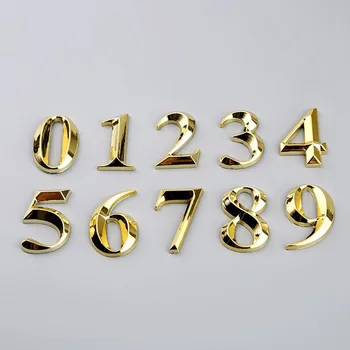 

Gate Digits 0 to 9 Plastic Number Tag Numeral Door Plaque House Drawer Sign Plating Hotel Home Drawer Sticker Address Door Label