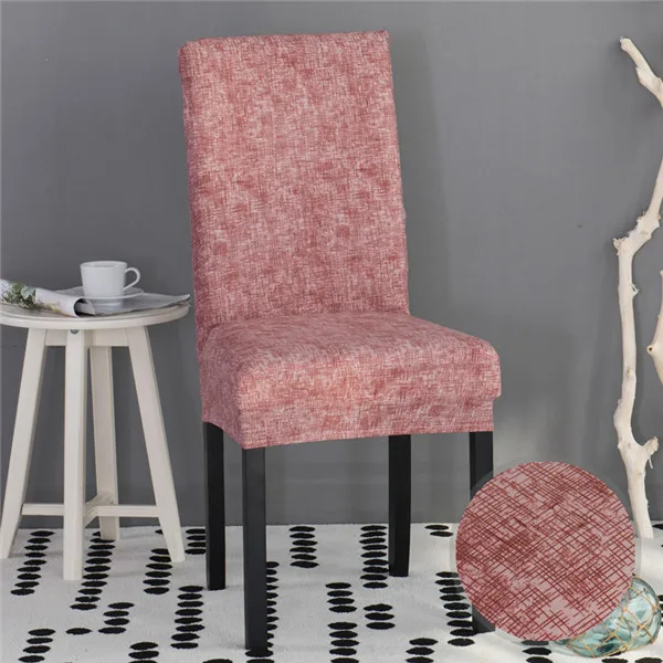 Печатный чехол для кресла спандекс эластичные Чехлы чехлы для стульев чехлы для сидений для столовой кухни свадьбы банкета отеля - Цвет: Color 15