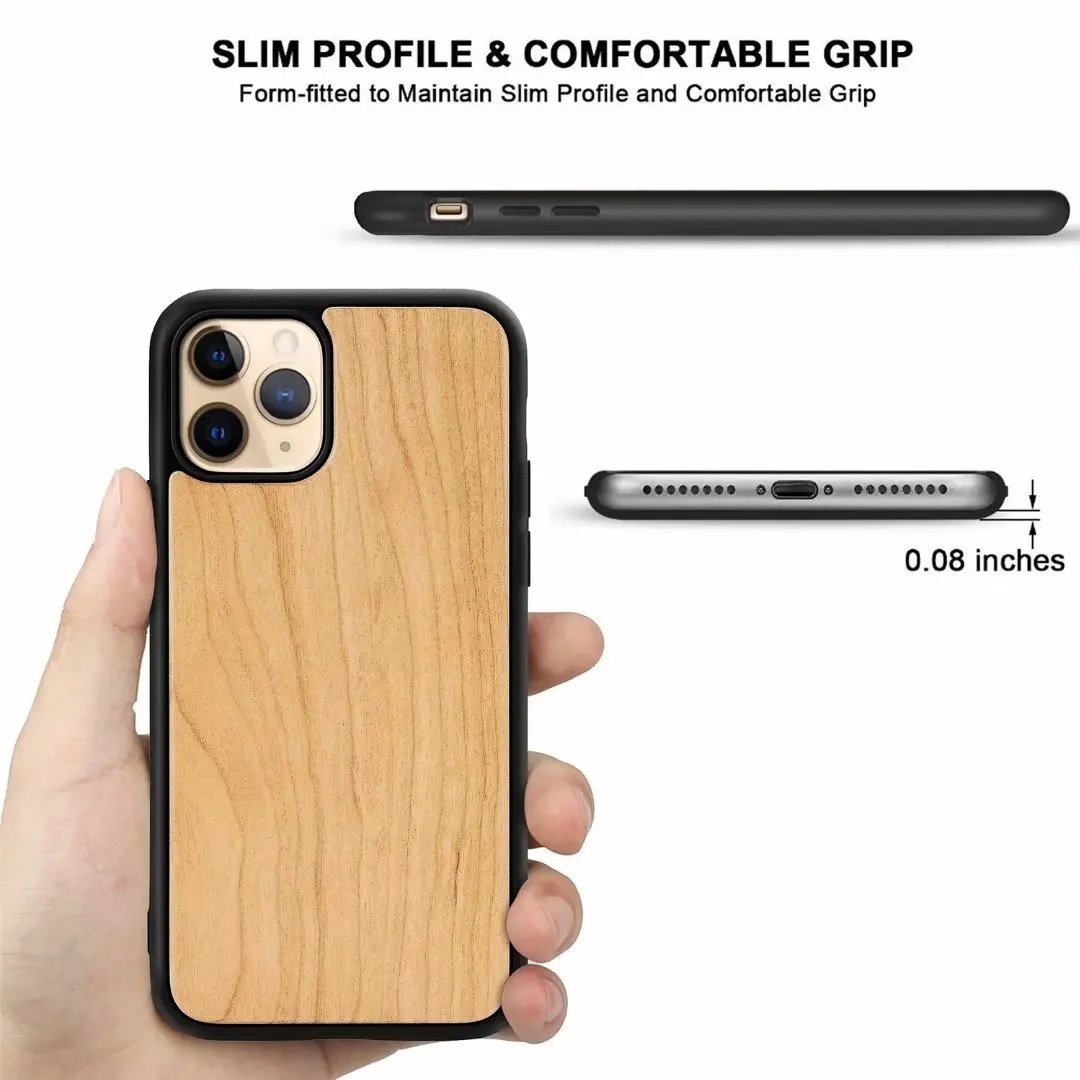 iphone 8 plus case 100% Natural Bamboo Wooden Hard Cover For iPhone 12 11 Pro Max XS XR mini 7 8 Plus Real Walnut palisander Cherry Wood Skin Cases iphone 8 plus silicone case