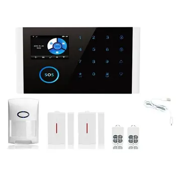 

WIFI GSM GPRS Security ring Alarm System DIY Kit APP Control With Auto Dial Motion Detector Sensor Burglar Alarm System MOLA