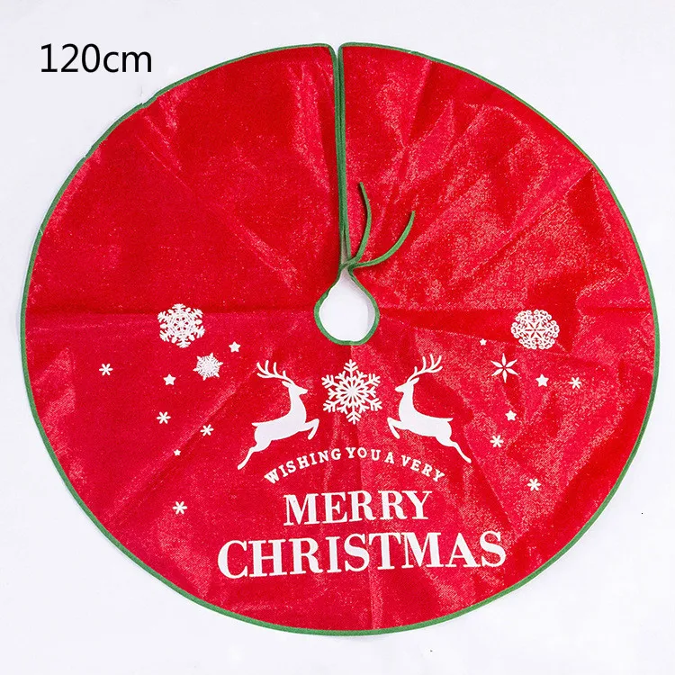 tree skirt 8 1 шт., Полиэстеровая клетчатая Рождественская елка, юбка, ковер, украшение для дома, юбки с елкой, Новогоднее украшение, нетканый материал - Цвет: tree skirt 8