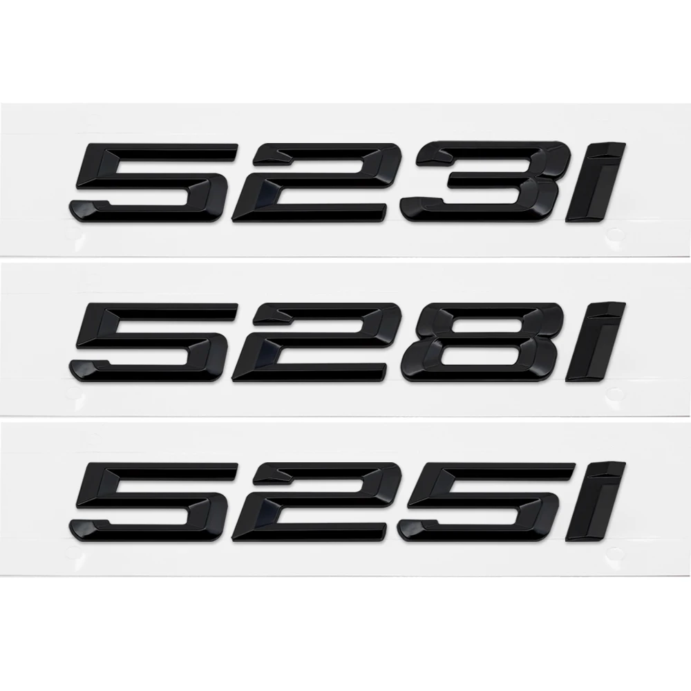 Хромированная наклейка с цифрами для BMW 5 серии E12 E28 E34 E39 E60 E61 F10 F11 F07 523i 528i