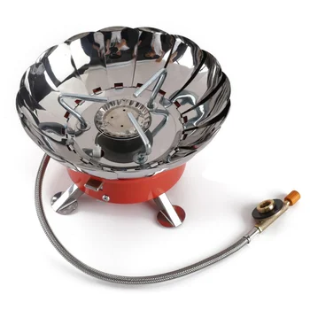 

Windproof Stove Cooker Cookware Gas Burners For Camping Picnic Cookout BBQ With Extended Pipe Outdoor Gas Stove Furnace