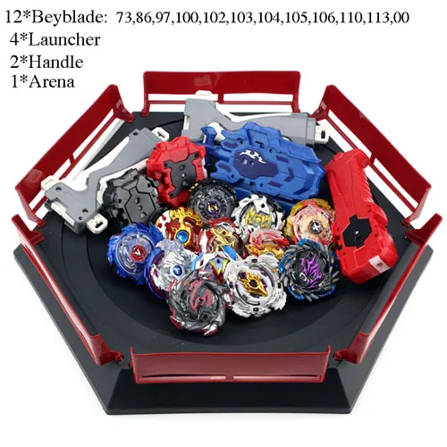 Набор пусковых установок Beyblade игрушки Арена пусковые установки Beyblades Toupie Металлические Лопасти Avec Бог спиннинг Топ Bey Blade Blades игрушка - Цвет: 12 Pcs - C