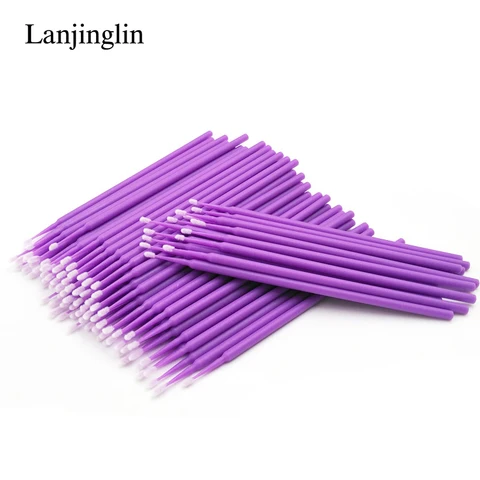 Disposable Makeup Cotton Swab Mini Individual lash Applicators Mascara Brushes Eyelash Extension For Maquillaje Makeup