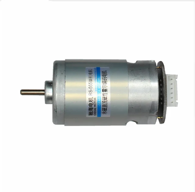 Двигатель RS-555-ABHL 6 V-24 V DC Магнитный Холла энкодера двигатель 12В высокого качества 7800 об/мин 6V 3900 об/мин 12000 об/мин 6000 об/мин