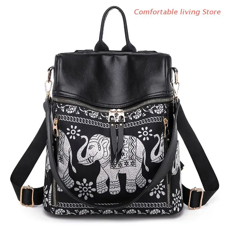 

THINKTHENDO School Bag Multifunctional Travel Backpack USB Large Capacity