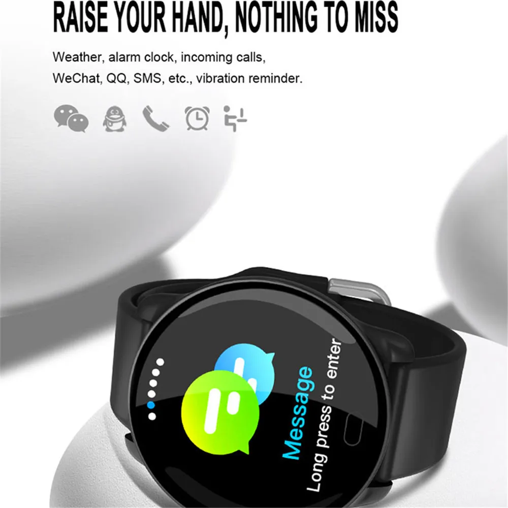 K9 Smartwatch для женщин и мужчин спортивный фитнес-трекер IP67 Водонепроницаемый пульсометр кровяное давление здоровье сон Удаленная камера Смарт-часы