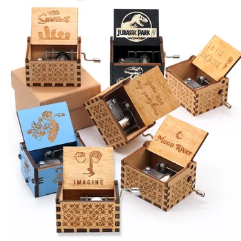 

58 Kinds of Vintage Engravings You Are My Sunshine Melody Jurassic Park Hand-cranked Music Box Love Dad Love Mom Musical Drspshi