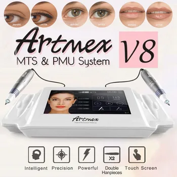 

AC 100-240V Artmex V8 Permanent Makeup Tattoo Machine Rotary Pen MTS PMU System Cartridges
