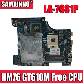 

Akemy PIWG2 QIWG5_G6_G9 LA-7981P MAIN BOARD For Lenovo G580 P580 Laptop Motherboard HM76 GT610M Free CPU