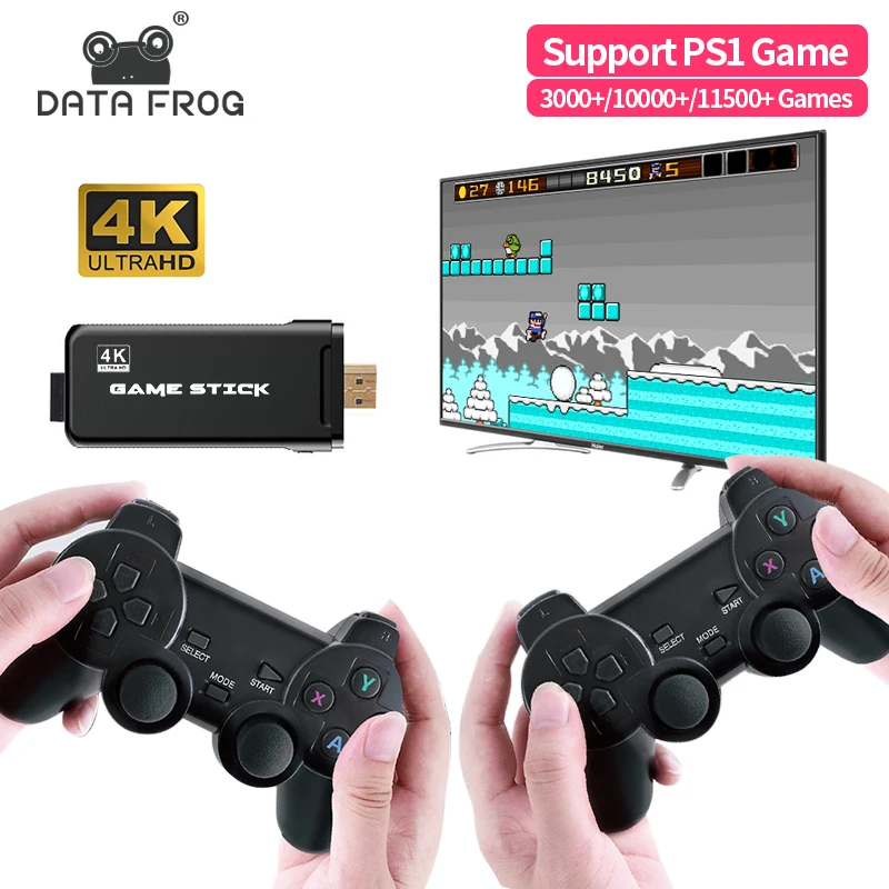 Console Gamepads Data-Frog Video-Game Family Tv Retro PS1/SNES 10000 Wireless with 