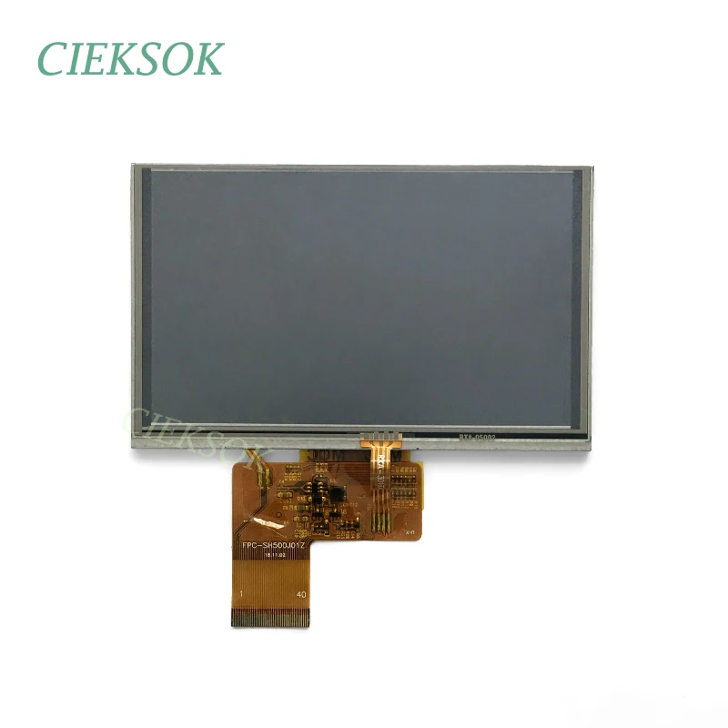 FPC-SH500J01Z 050JGH30-05143Y 40pin Oiginal 5,0 дюймов ЖК-экран с сенсорным экраном дигитайзер для gps-навигатора замена экрана - Цвет: Style 1