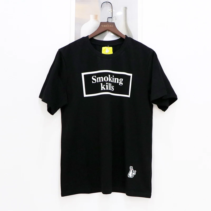 Fr2 No Smoking Letter Print T Shirt Fr2 Classic Smoking Kills Rabbits Two T Shirt T Shirts Aliexpress