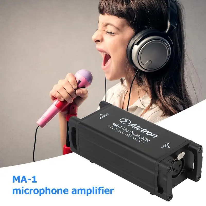 Alctron MA-1 портативный анти-капля буфера микрофон голосовой усилитель алюминиевый микрофон гарнитура ручной усилитель голоса
