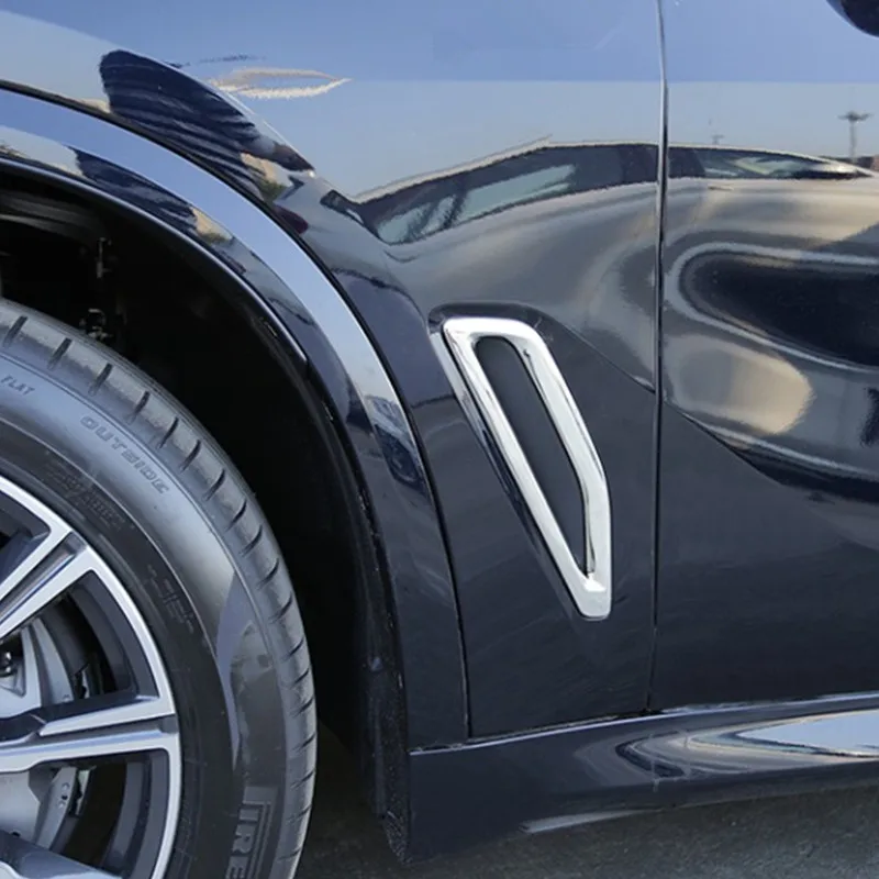 ABS спереди обе стороны листовая пластина рамка украшения накладка 2 шт. для BMW X5 G05