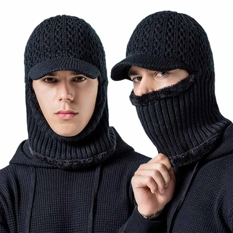

Cycling Full Face Mask Balaclava Fluffy Thermal Scarf Winter Beanie Neck Warmer Headwear
