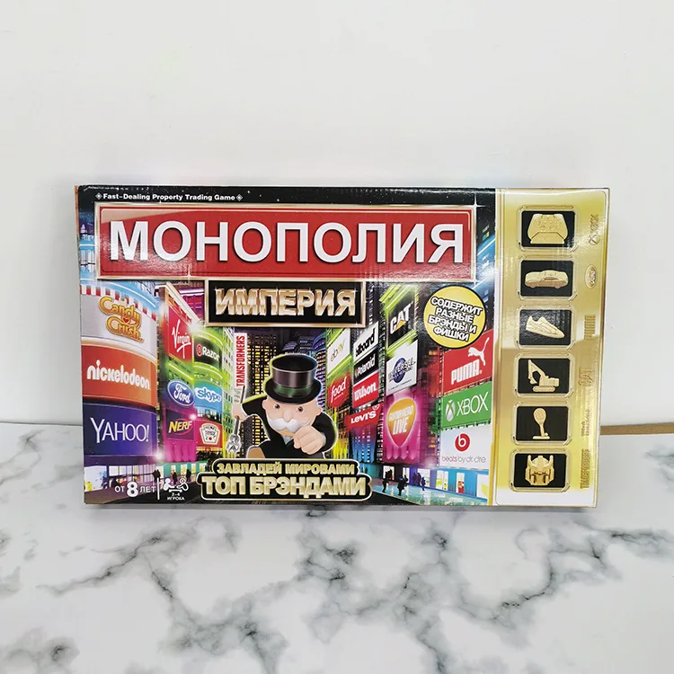 Развивающие игрушки классическая английская и русская Монополия настольная игра