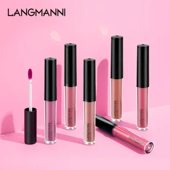 

4PCS Lip Gloss Sets Moisture Waterproof Non-stick Cup Lip Glaze Lipstick Red Lip Tint Portable Long Lasting Liquid Lipstick 2020