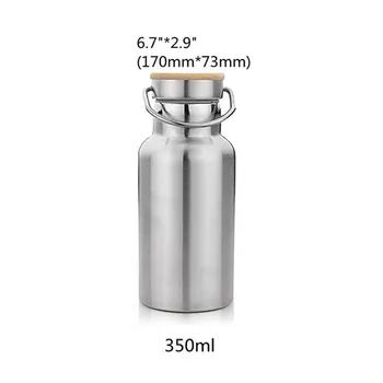 

Stainless Steel Water Bottle Insulated Flask Vacuum Cups Portable for Travel Sports H7JP