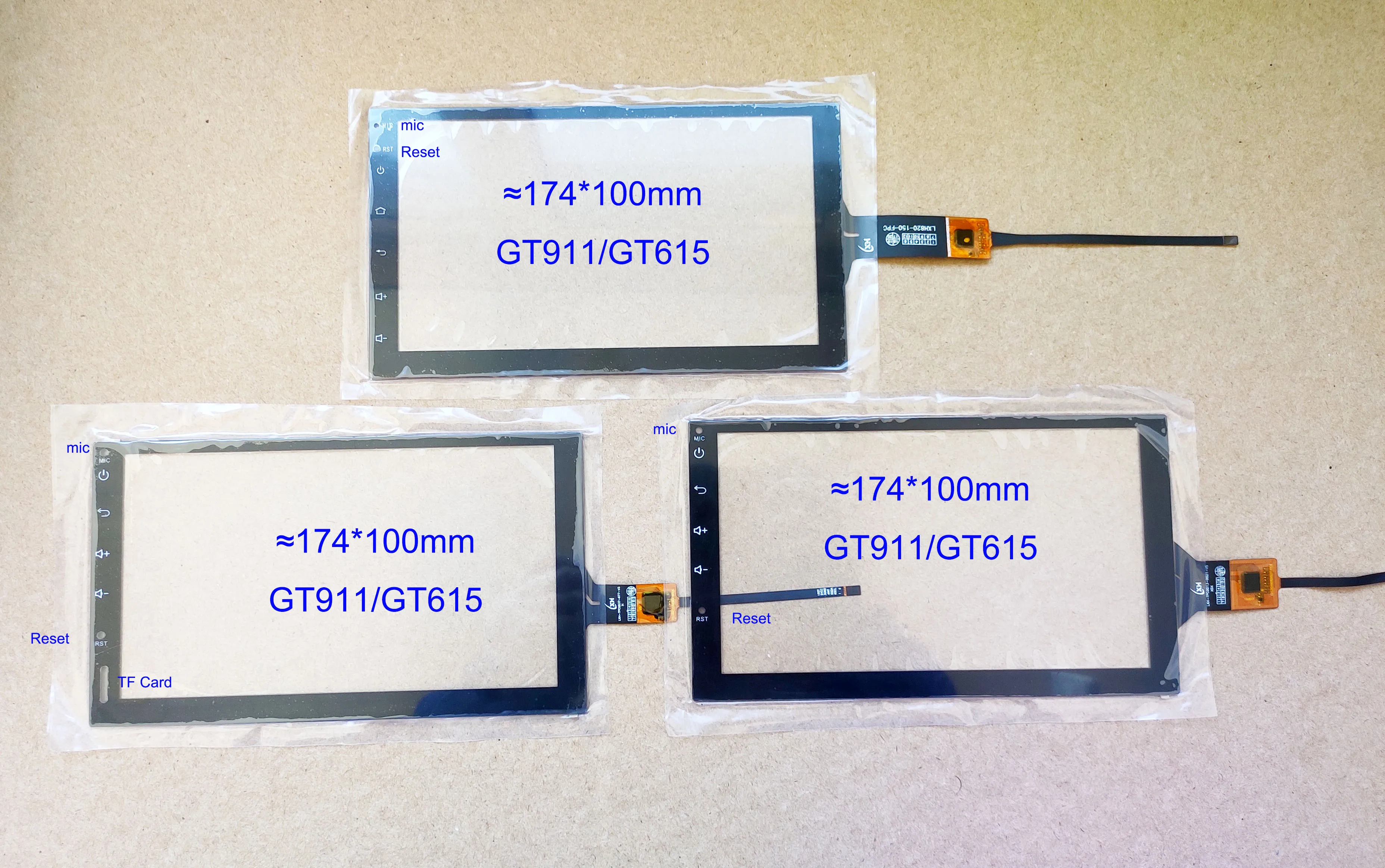 Sensores de Tela Sensível ao Toque com Digitalizadores 174×100 mm 6pin Gt615 Lxh820150-fpc Lxh-tpc0037677-v3 h Lxh-tpc00130021-v5 Xdx Pol