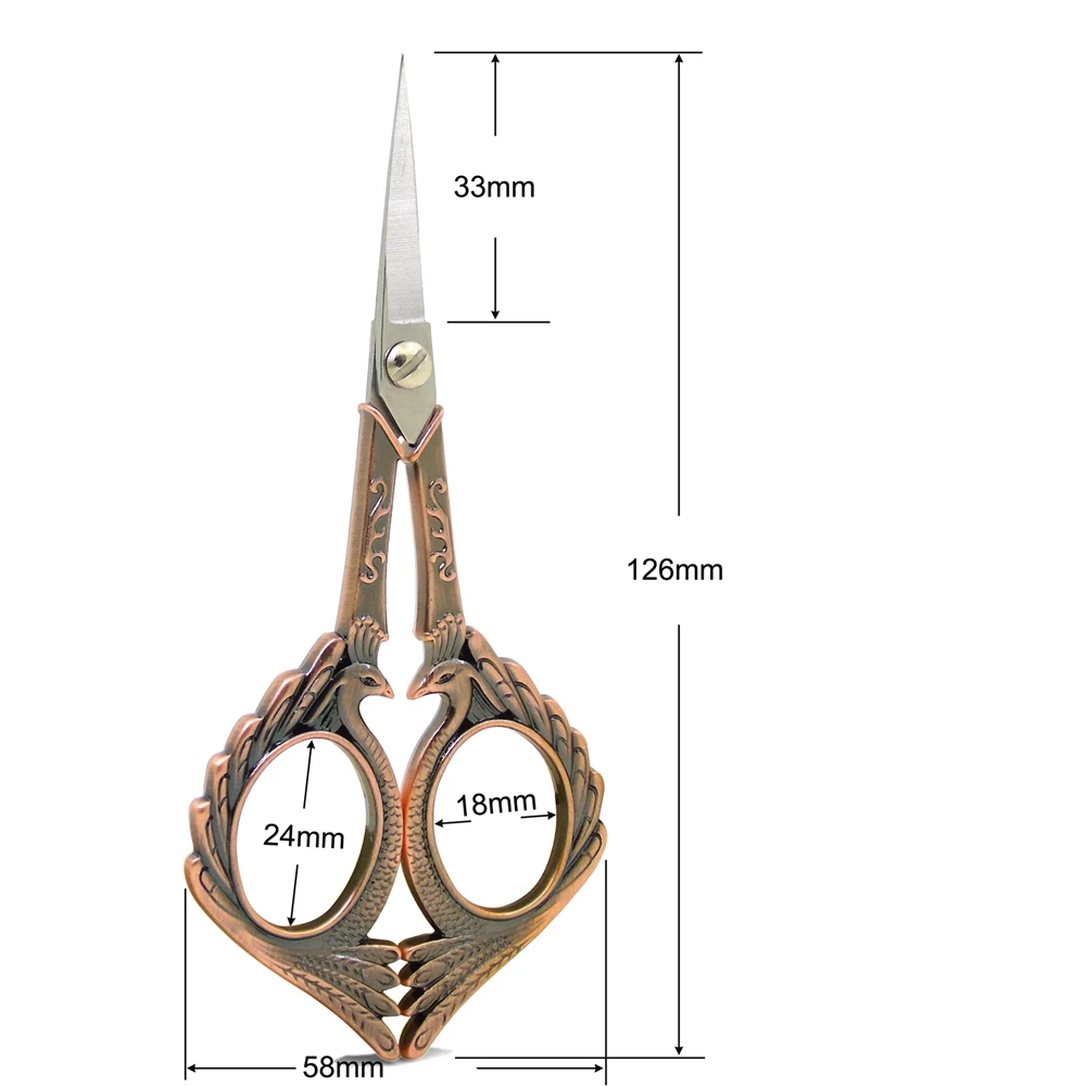 European Retro Carving Dressmaking Scissors sewing scissors tailor scissors sewing supplies Sewing Shears Antique Vintage Stainless Steel Scissors Tailor's Needlework